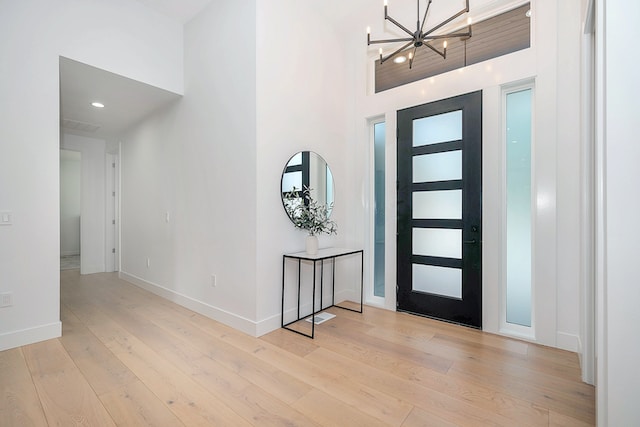 Une photo d'une porte d'entrée aluminium